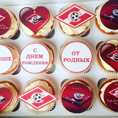 Капкейки "Спартак" купить - елец.сладкоежкин.рф
